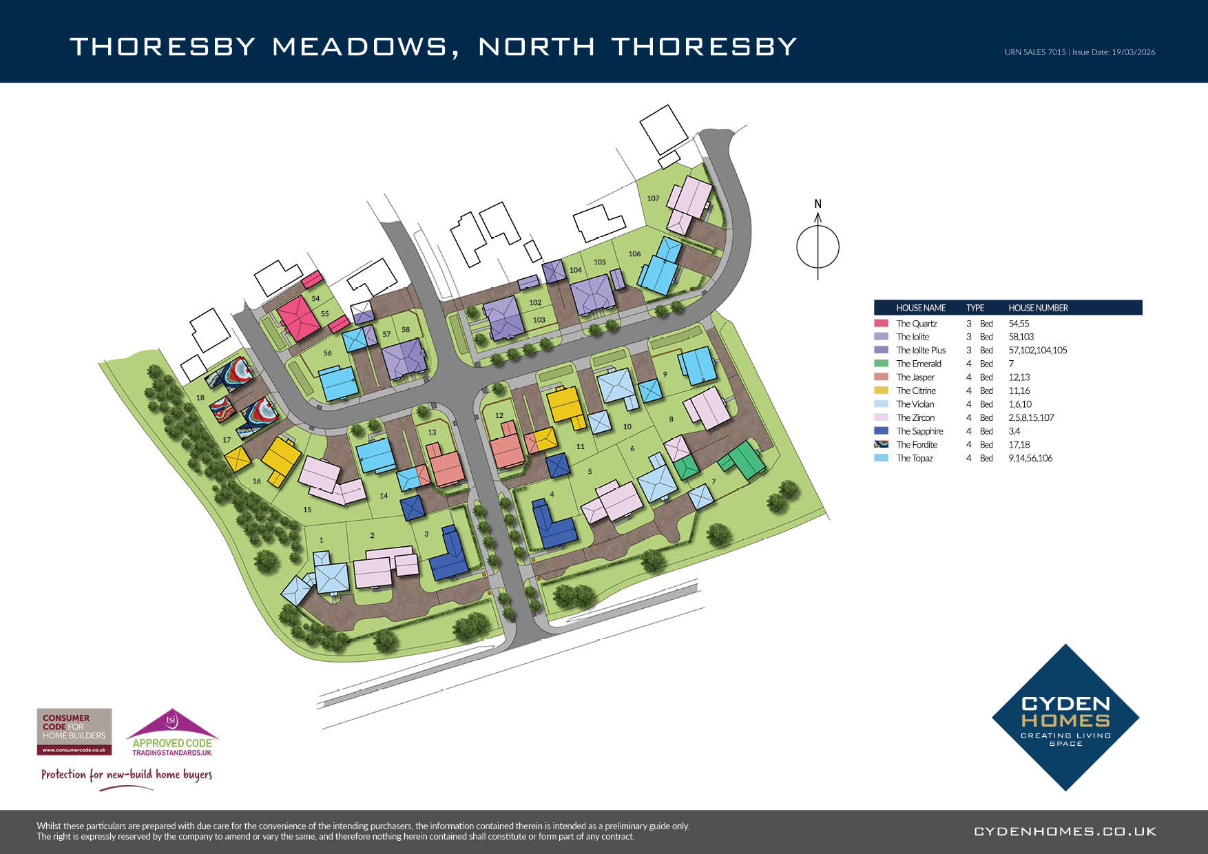  Site Map - Cyden Homes