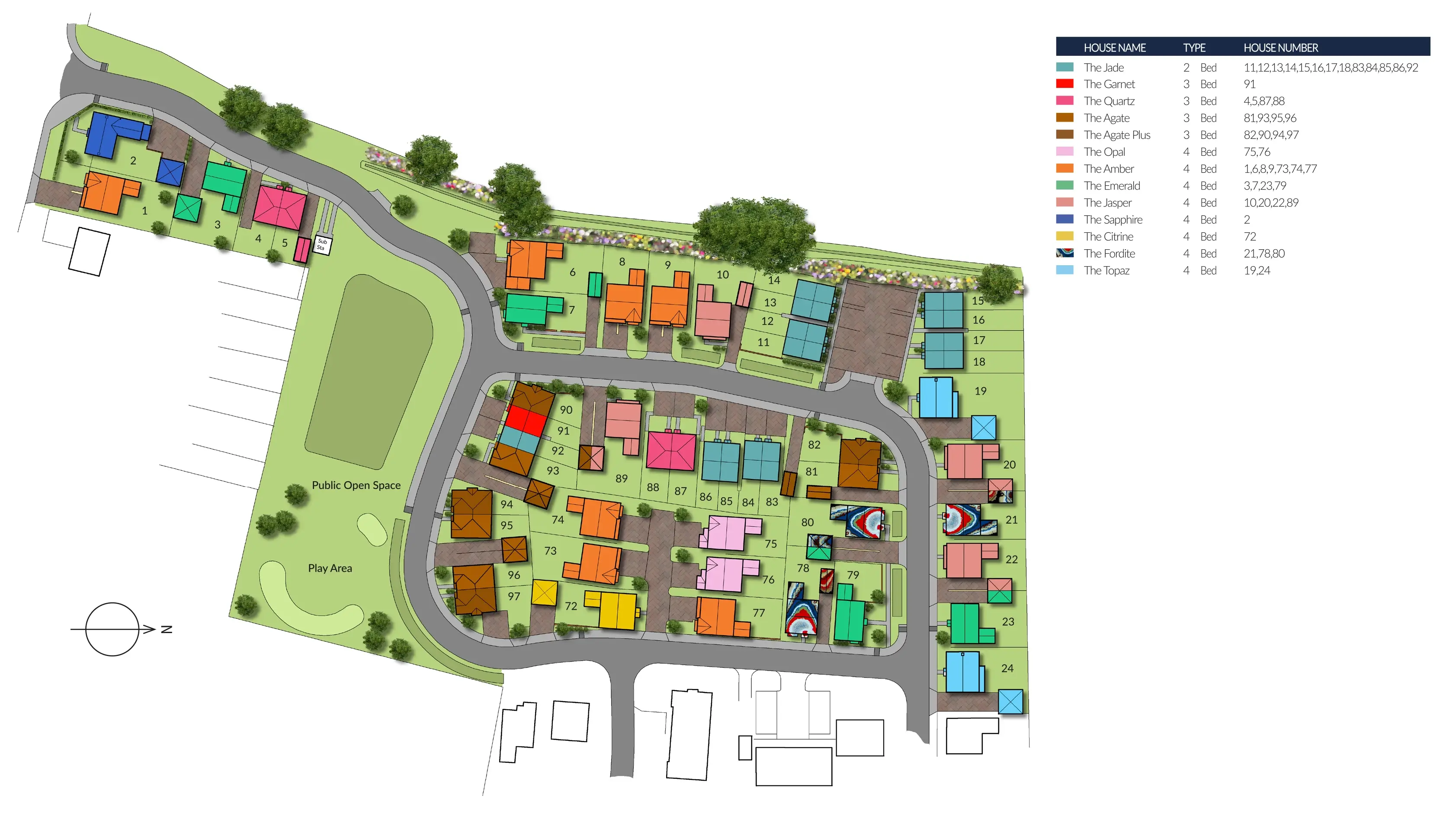 Wesley Gardens Site Map - Cyden Homes