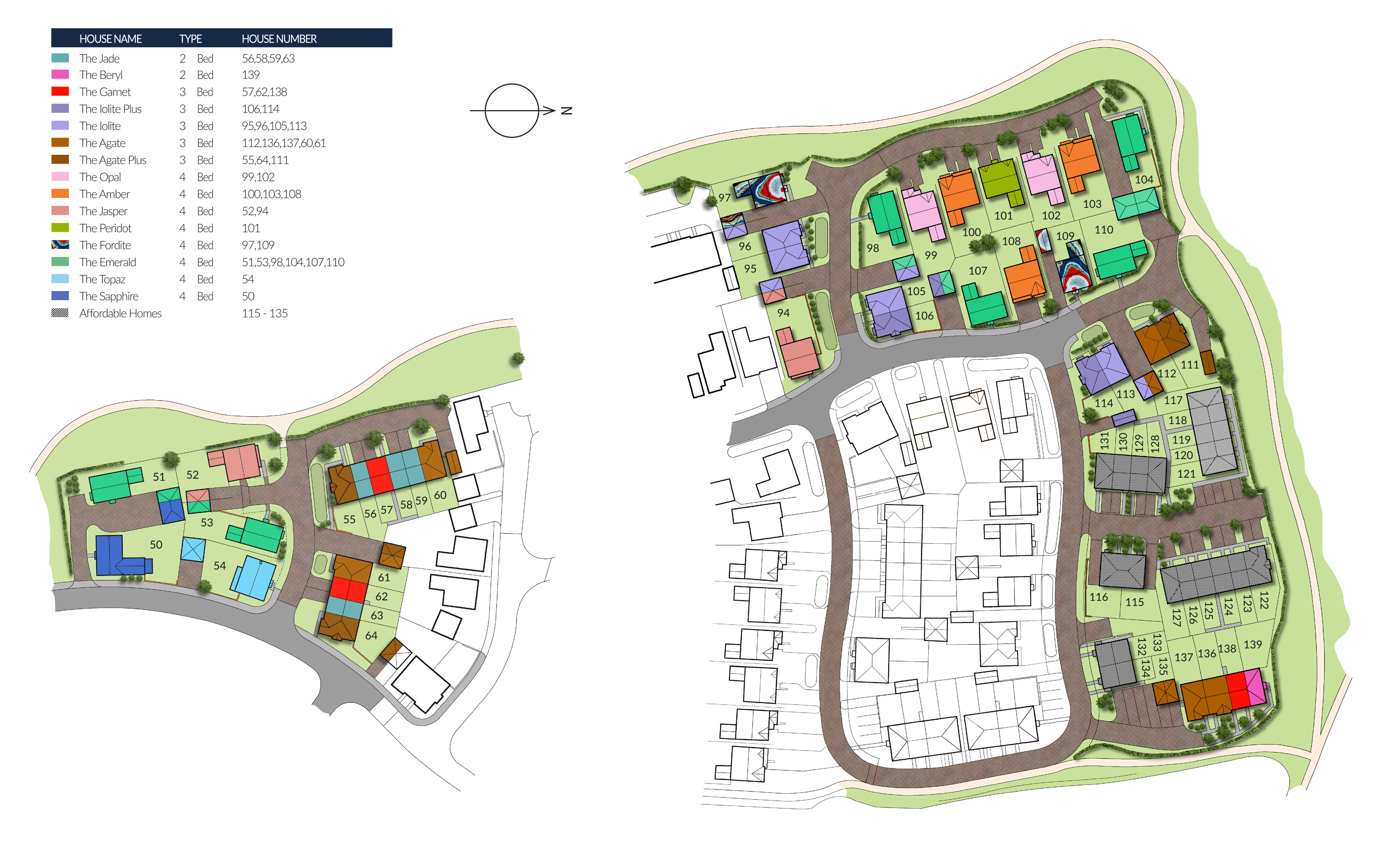 Langton Rise Site Map - Cyden Homes