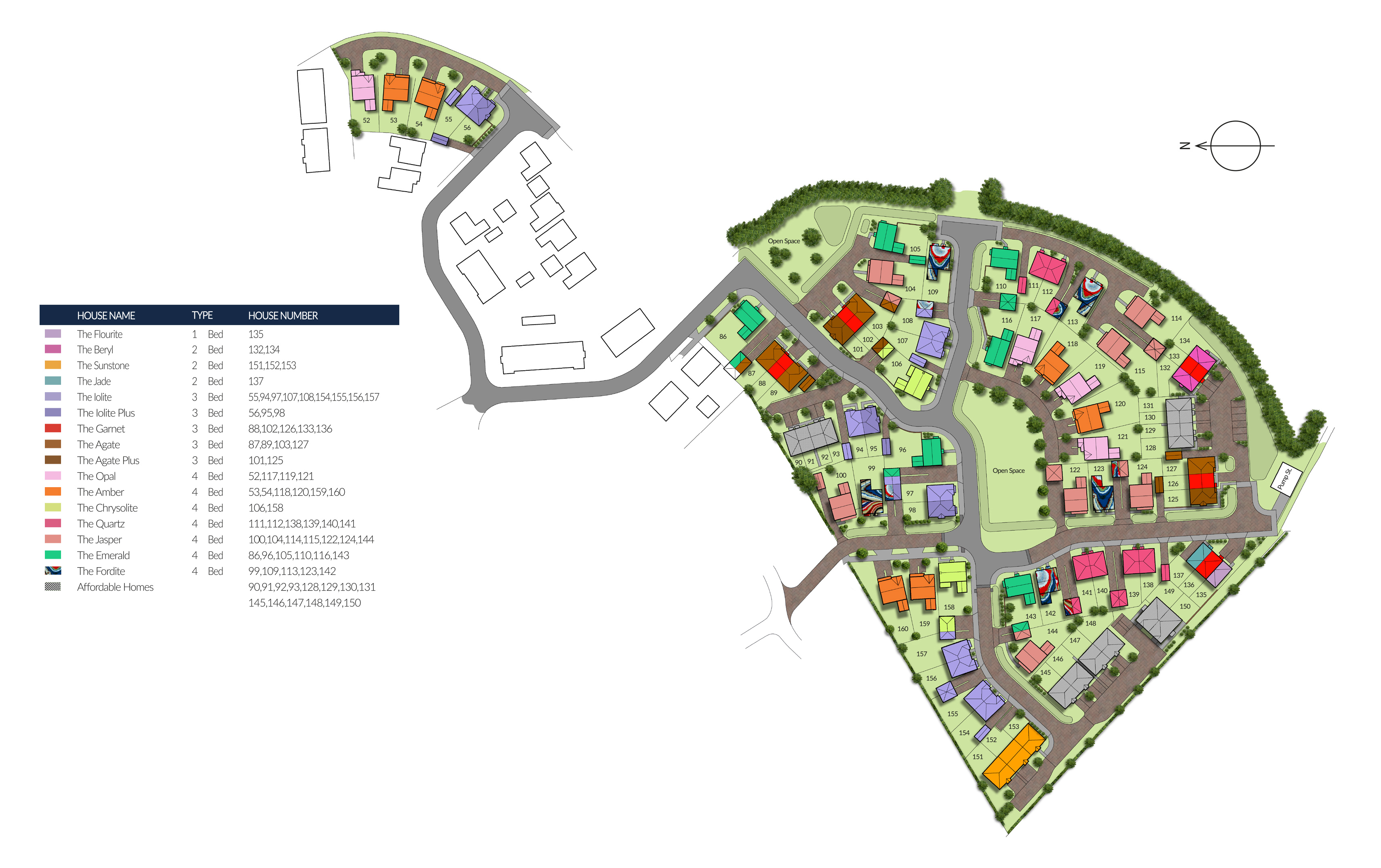 Kensington Green Site Map - Cyden Homes