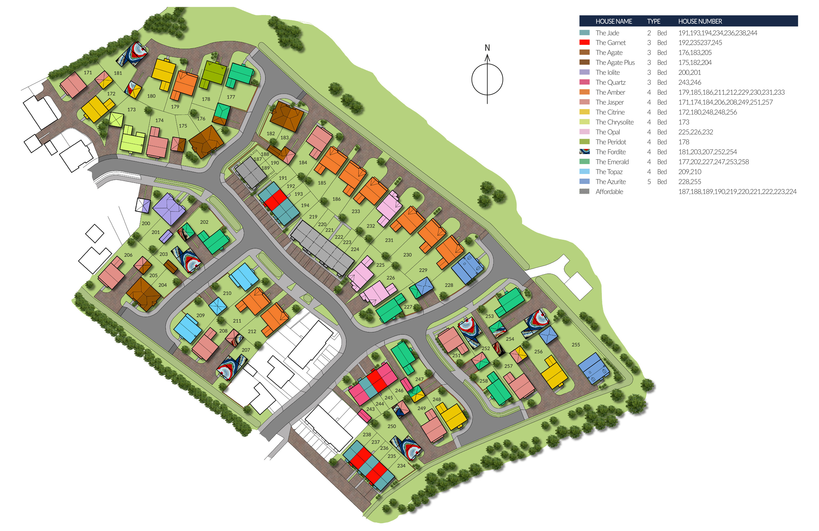 Alexander Park Site Map - Cyden Homes