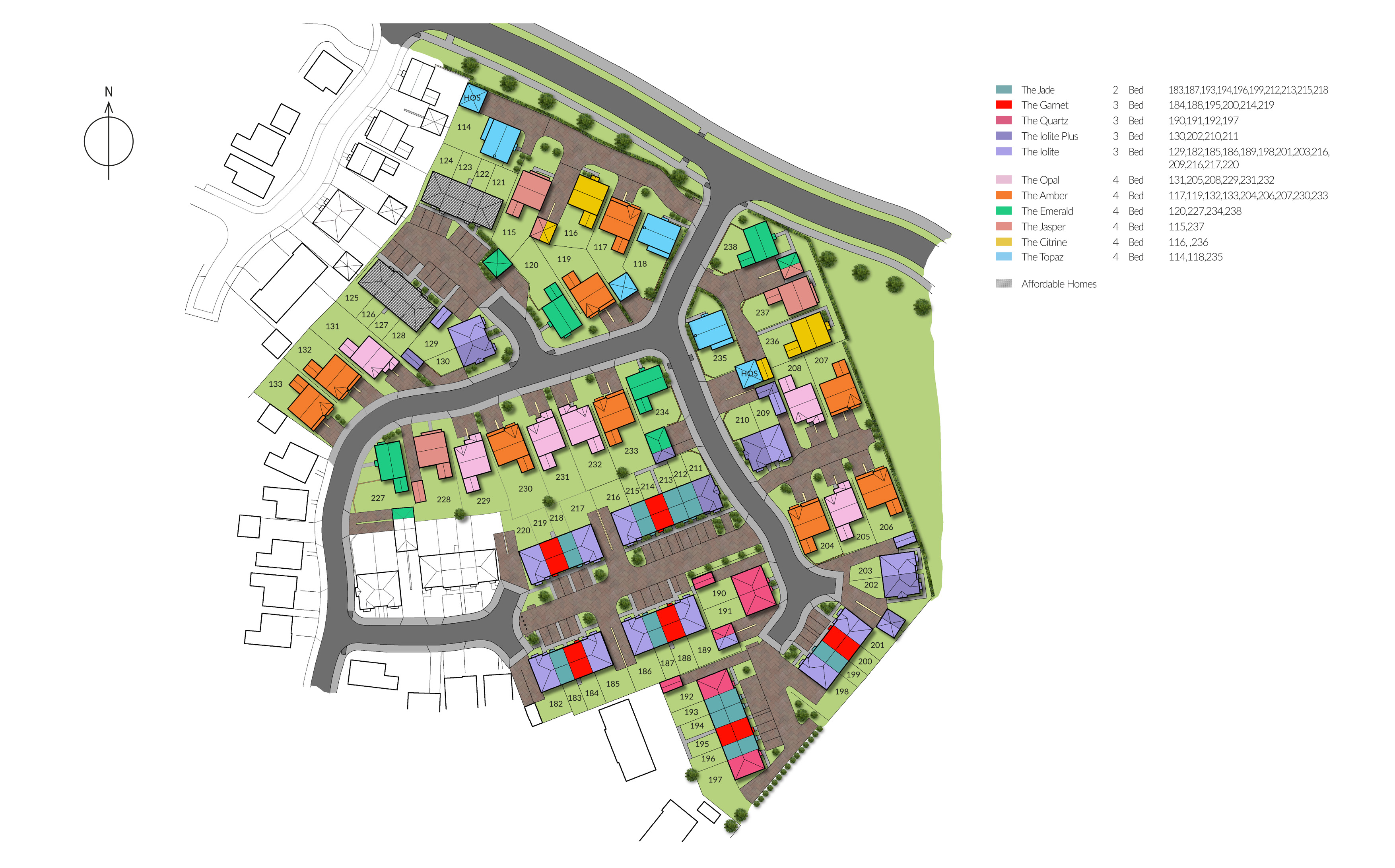 Springfield Park Site Map - Cyden Homes